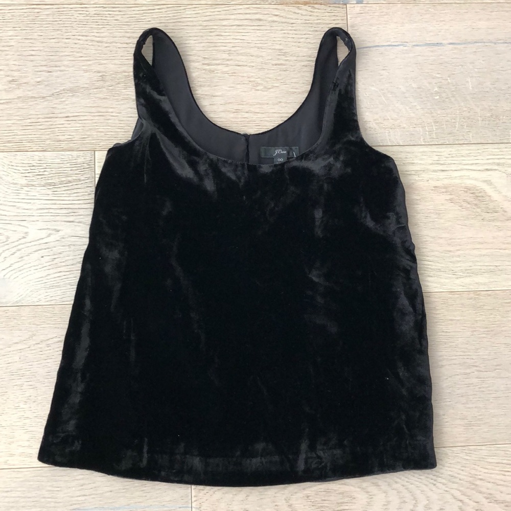 5for$40! J. Crew velvet sleeveless top NWT